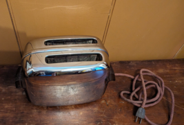VTG Chrome Toastmaster Toaster Model 1B14 Art Deco MCM Bakelite Handles ... - £26.52 GBP