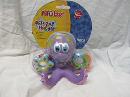 Nuby Floating Purple Octopus with 3 Hoopla Rings Interactive Bath Toy - $24.75