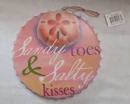 Sandy Toes and Salty Kisses - Metal Wall Hanging Plaque - new - $4.99