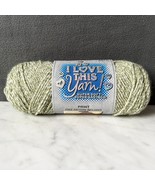 I Love This Yarn! Print Super Soft Acrylic Yarn - 1 Skein Color Sage Adv... - $13.26 CAD