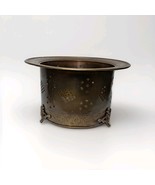 VINTAGE Brass PLANTER ORNATE Lace, Footed, 13&quot; diameter 8&quot; T,  India, - $53.57 CAD