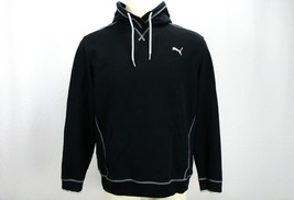 Puma Hooded Sweatshirt Men&#39;s XL Black Casual Activewear Long Sleeve Apparel - $25.74
