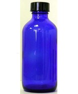 4 oz Cobalt Blue Glass Bottle with Black Poly-Seal Screw Cap - $8.99