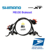 Shimano XT BR/BL-M8100 Hydraulic Disc Brake Set Levers Front+Rear MTB - $220.97 CAD+