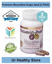 Premium Muscadine Grape Seed 60 Capsules [2 PACK] Youngevity **LOYALTY REWARDS** - £59.80 GBP