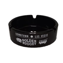 Golden Nugget Casino Ashtray Saloon Gambling Hall Las Vegas NV Black White - £6.34 GBP