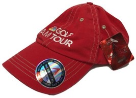 Nuevo NBC Golf Am Gira Hombre Rojo Algodón Béisbol Gorro Gorra Talla Única - $48.57