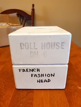 Vintage Plaster Doll Mold Mould Dollhouse DH 6 French Fashion Head VGUC - $29.14