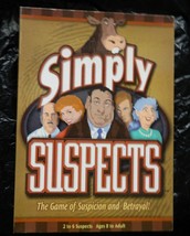Simply Suspects Board Game - by Spy Alley-Complete - $18.00