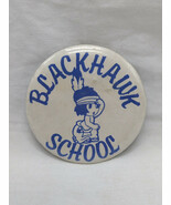 Vintage Blackhawk School Pin 2 1/4&quot; - $21.77