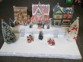 Christmas Village Display Base Platform J46 Dept 56 Lemax Dickens Snow C... - $68.95