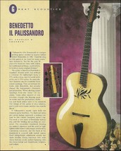 Robert Benedetto IL Palissandro acoustic guitar history pin-up article p... - £3.38 GBP