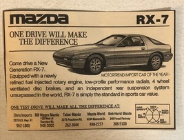 1990s Mazda RX-7 Car Vintage Print Ad Advertisement pa19 - $7.87