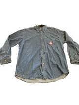 Men’s Denim Hard Rock Cafe Button Down Shirt Vintage 90’s Nassau Bahamas XL - £15.06 GBP