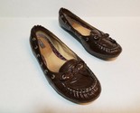 SPERRY Top Sider Brown Leather Loafers Dress Shoes Women Size 8.5 Gloss - $24.99