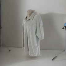 LL Bean Mens XL Tall Beige Heather Vtg USA Made Knit Cotton Golf Polo Shirt - £14.74 GBP
