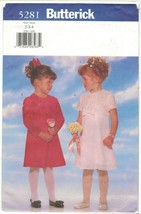 Easy Butterick 5281 Fancy Dress Pattern Toddler &amp; Girls Choose Size Uncut - £7.85 GBP