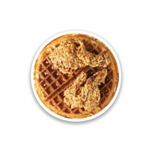 Chicken And Waffles Vinyl Sticker 3.5&quot;&quot; Wide Includes Two Stickers New - £9.19 GBP
