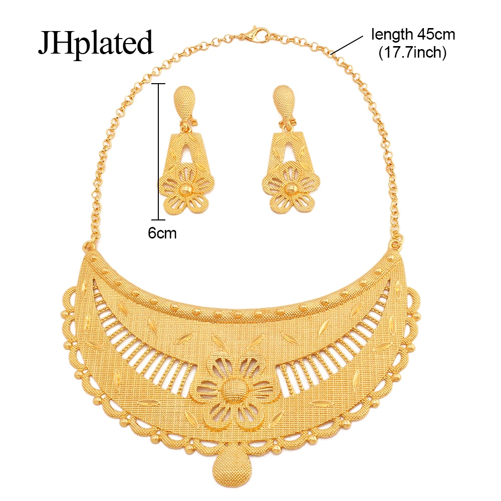 Hawaiian Luxury Jewelry sets Dubai Gold plated gifts fine jewellery set for wome - £21.90 GBP