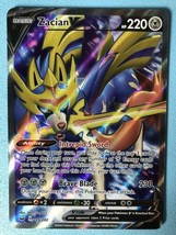 Pokemon Card - Zacian V (195/202) Sword &amp; Shield - Full Art Ultra Rare Holo Mint - £28.06 GBP