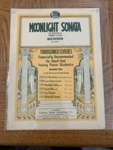 Moonlight Sonata Sheet Music-Very Rare Vintage-SHIPS Same Bus Day - £39.01 GBP