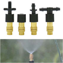 10PCS 5 Types of Micro Drip Irrigation Misting Brass Nozzle Garden Spray Cooling - £2.40 GBP+