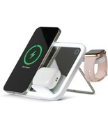 AT&amp;T Mirror Stand with LED Light, Wireless Charging, MagSafe Phone Mount... - $554.66 MXN