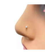 18ct White Or Yellow Gold Diamond Nose Stud Pin 0.02ct 4 claw 1.7mm Width - $149.03