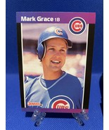 Mark Grace # 255 1989 Donruss Baseball Card Error - $367.97 MXN