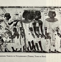 1942 Egypt Nubian Tribute to Tutankhamun Historical Print Antique Epheme... - $385.51 MXN