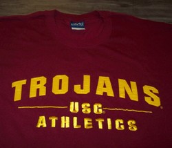 Usc University Trojans Athletics Embroidered T-SHIRT Mens Large New w/ Tag - £15.56 GBP