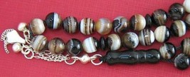 Prayer beads worry beadsTesbih Komboloi Sardonyx and Sterling Silver - £98.61 GBP
