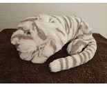 Jellycat Sasha Snow Tiger Plush Stuffed Animal White Grey Stripes 11&quot; - £22.69 GBP