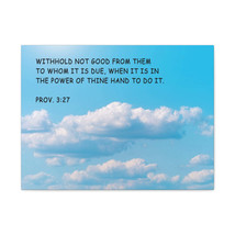  Proverbs 3:27 Power Of Thine Bible Verse Canvas Christian Wall  - £59.54 GBP+