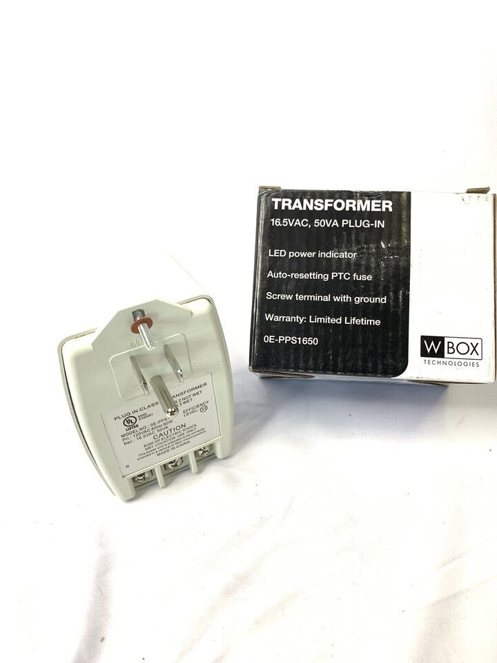 W-Box Technologies Power Transformer 120VAC To 16.5VAC 50VA 0E-PPS1650 - $27.00