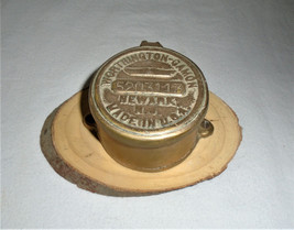 Worthington Gamon Brass Water Meter Cover Newark New Jersey Vintage - £15.46 GBP