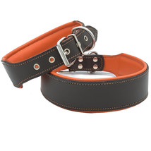 Dog Collar/Pet Soft Leather Collar Wide Dog Collar  For Large Pet/dog he... - $35.63+