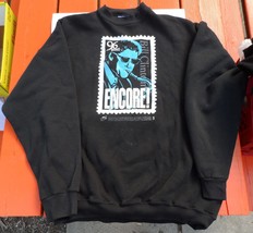 Bill Clinton 1996 Vintage Encore! Superweight XL Long Sleeve Sweat Shirt Black - £23.49 GBP