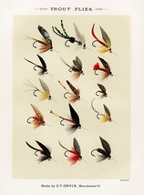 13847.Decor Poster.Room interior art design.Fishing fly.Fish market bait shop - £12.74 GBP+