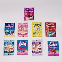 9Ct-Vintage Kool-Aid Pack Packet NOS Island/Magic Twists Tropical-Cherry-Blue - £12.65 GBP