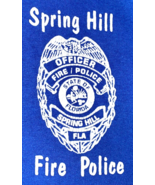 Vintage Fire Police T Shirt Single Stitch Spring Hill Florida Mens XXL B... - $19.22