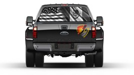 American and Mexican Flag  Black and White Bandera de Mexico Rear Window Graphic - £40.11 GBP