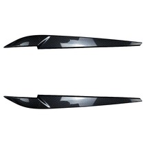1Pair  Front Headlights Eyebrow Eyelids Trim Cover For  X5 X6 F15 F16 20... - £68.63 GBP