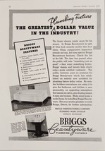 1937 Print Ad Briggs Beautyware Plumbing Fixtures Bathroom Detroit,Michigan - £18.57 GBP