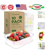 10 Pack 25 Oz BPA-Free Meal Prep Containers - Leak Resistant &amp; Dishwashe... - $61.53 CAD