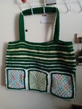 Oh What A Baby Bag – lined, 23 inches wide, 16 inches deep, hand crocheted - $32.00