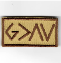 2&quot; God Is Greater Desert Embroidered Patch - £26.15 GBP