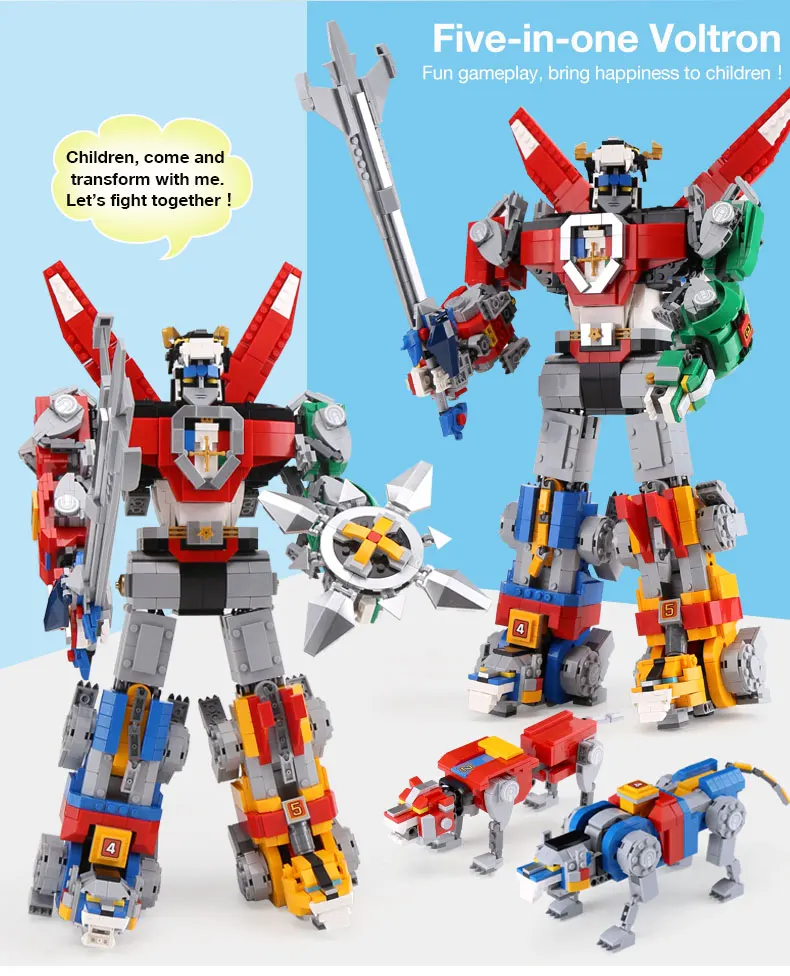  model voltron robot compatible 21311 building blocks brick toy christmas birthday gift thumb200