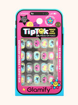 GLAMIFY TIPTOK MANIS FOR MINIS PRE-GLUED 24 PRESS-ONS #NTKD13 - $4.50