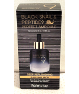 FarmStay Black Snail Peptide9 Perfect Ampoule Deep Replenishing Mucin 1.... - $264.86 MXN